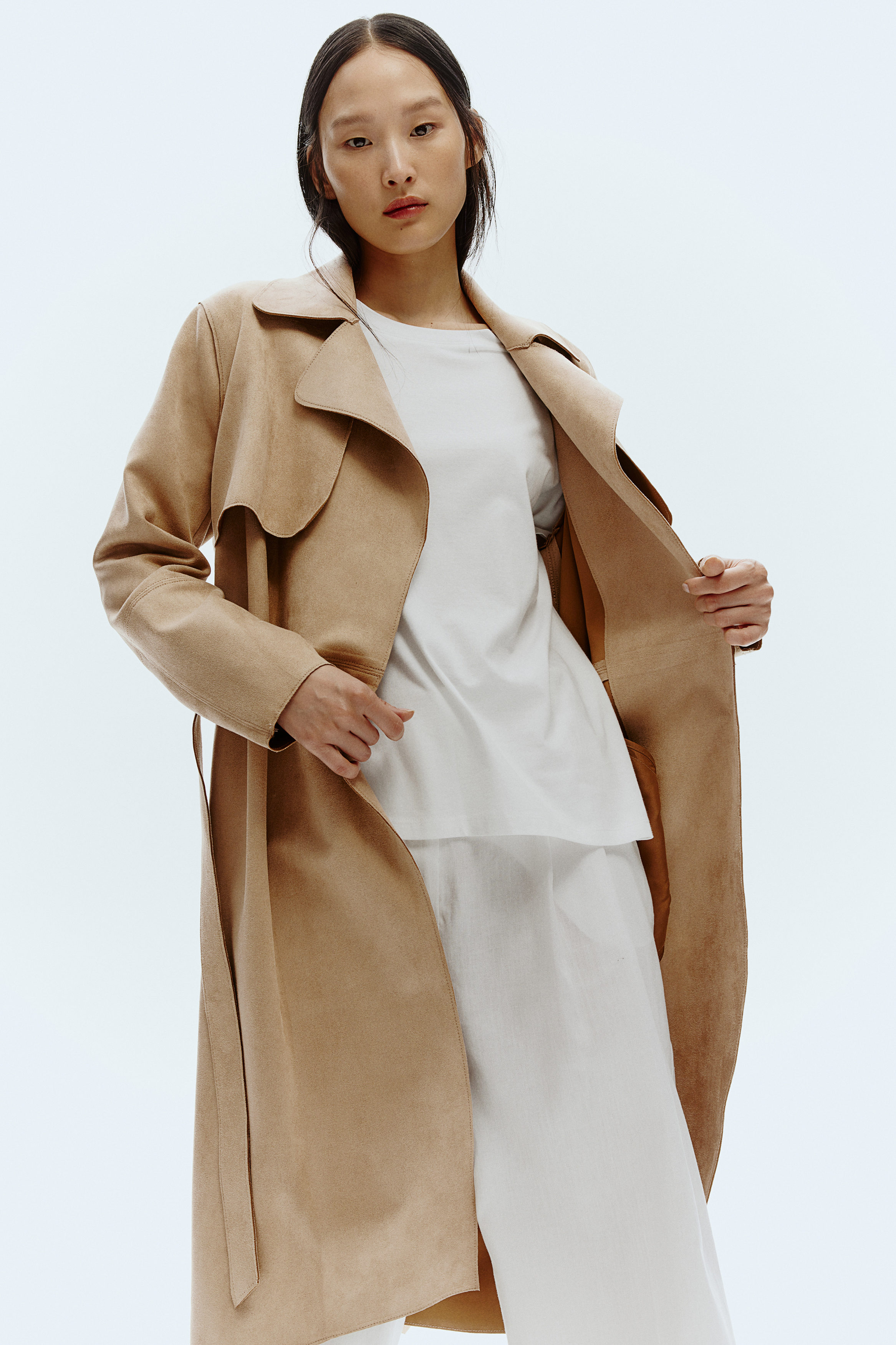 H&m imitation suede coat hotsell