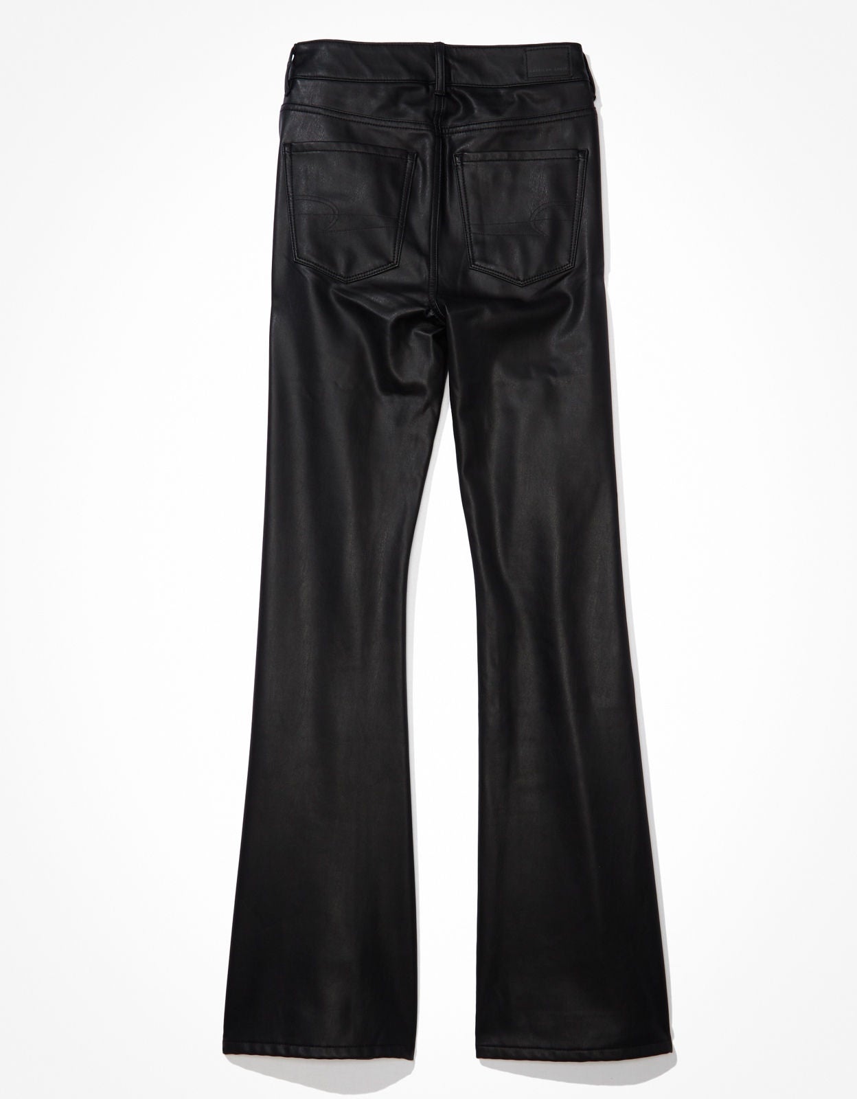 Buy AE Stretch Vegan Leather Super High-Waisted Flare Pant online | American  Eagle Outfitters