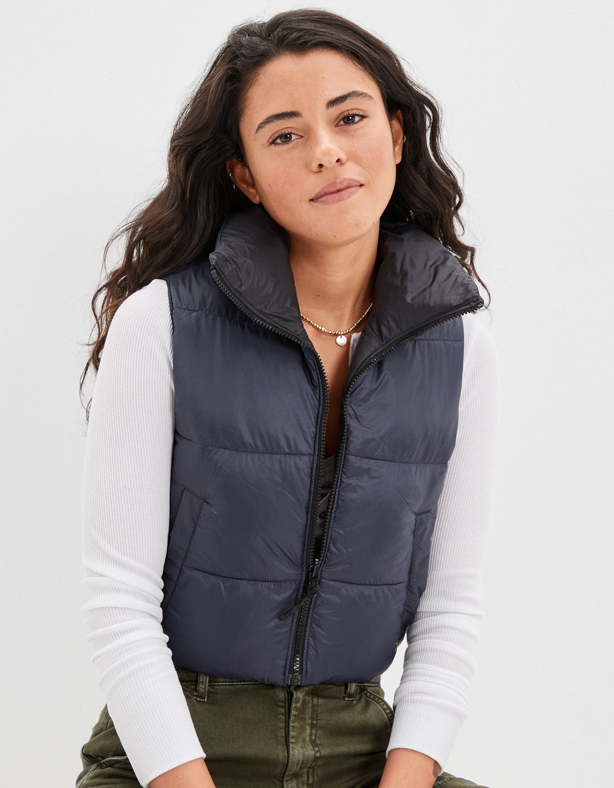ëpa epa エパ reversible short vest ëpa epa エパ reversible short vest（TAPER VEST IN PEARLED