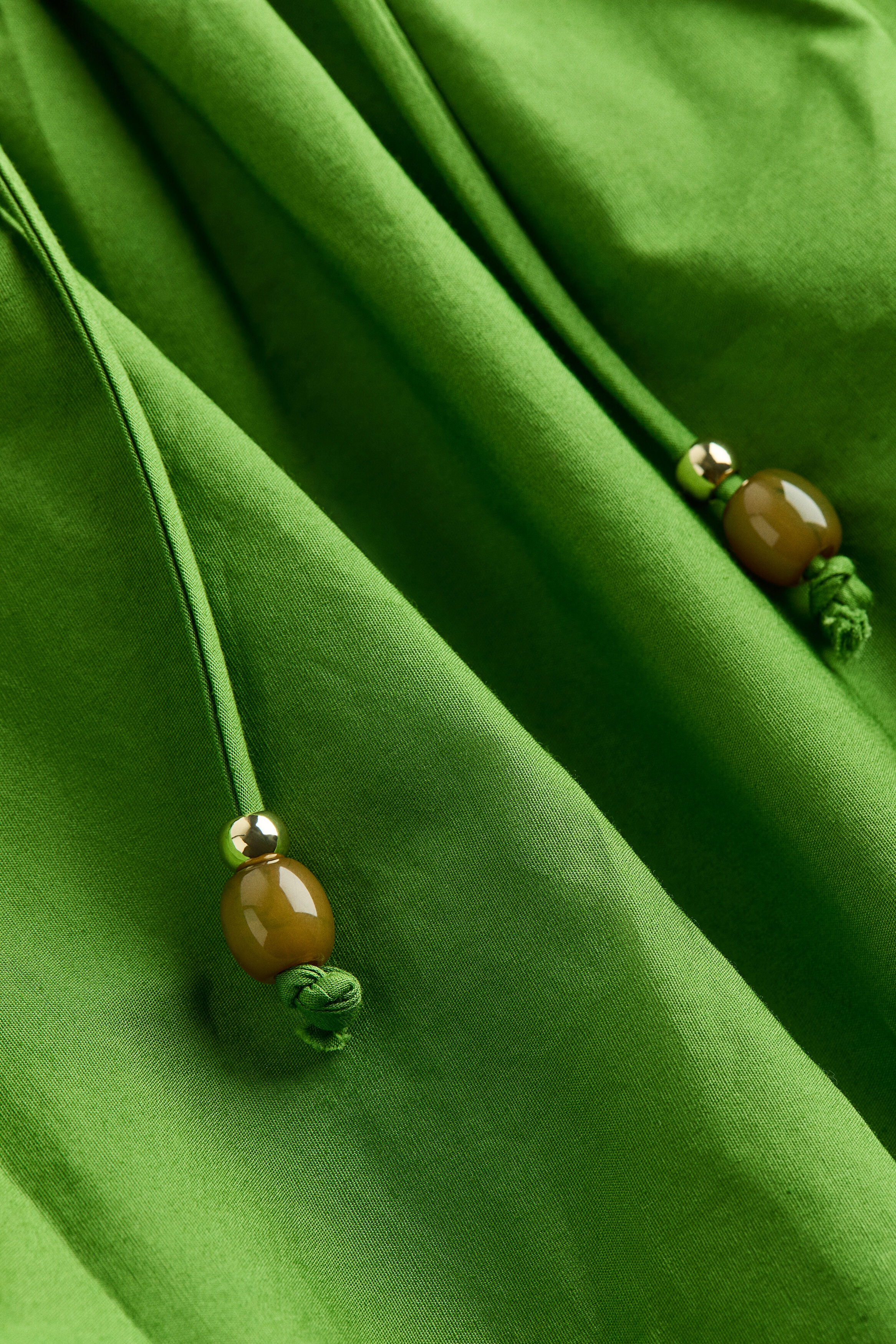 Poplin halterneck dress