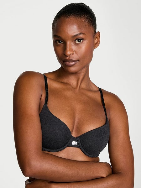 The T-Shirt Cotton Logo Hardware Lightly Lined Demi Bra