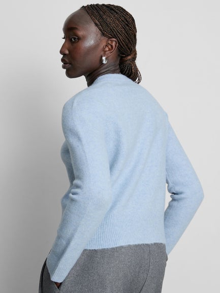 Essential Knitted Crew Neck Cardigan