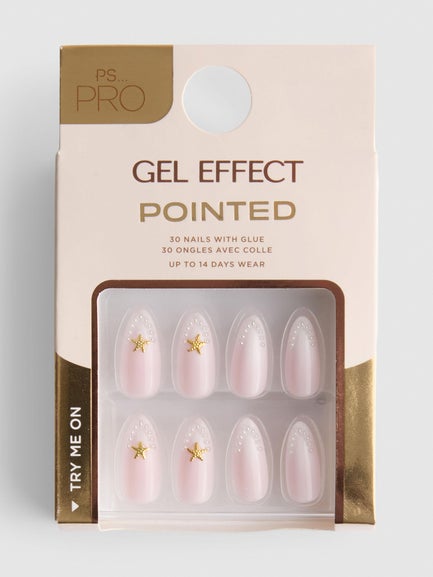 PS... Pro Pointed Gel Effect False Nails