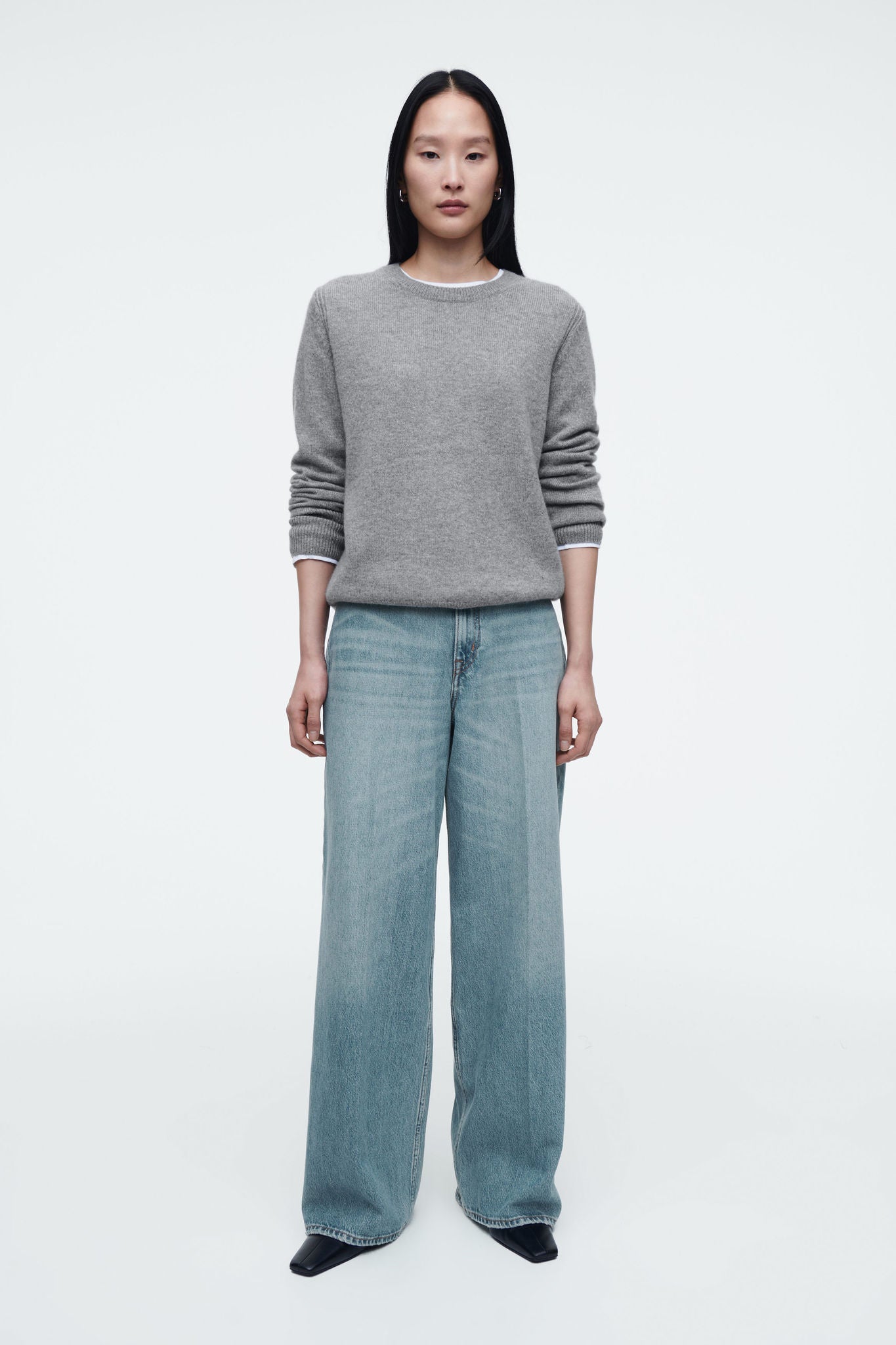 Wide-leg High-rise Full-length Jeans | COS Saudi Arabia