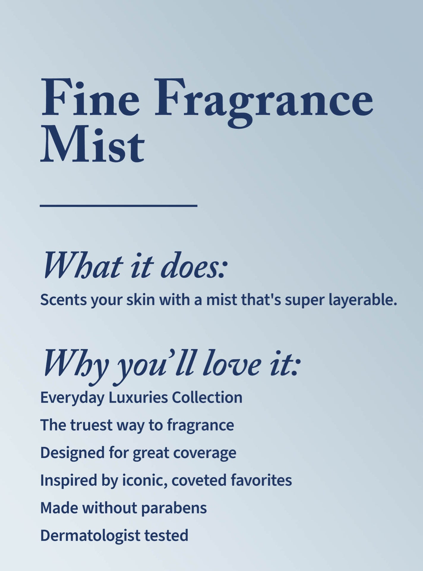 Warm Vanilla Sugar Fine Fragrance Mist