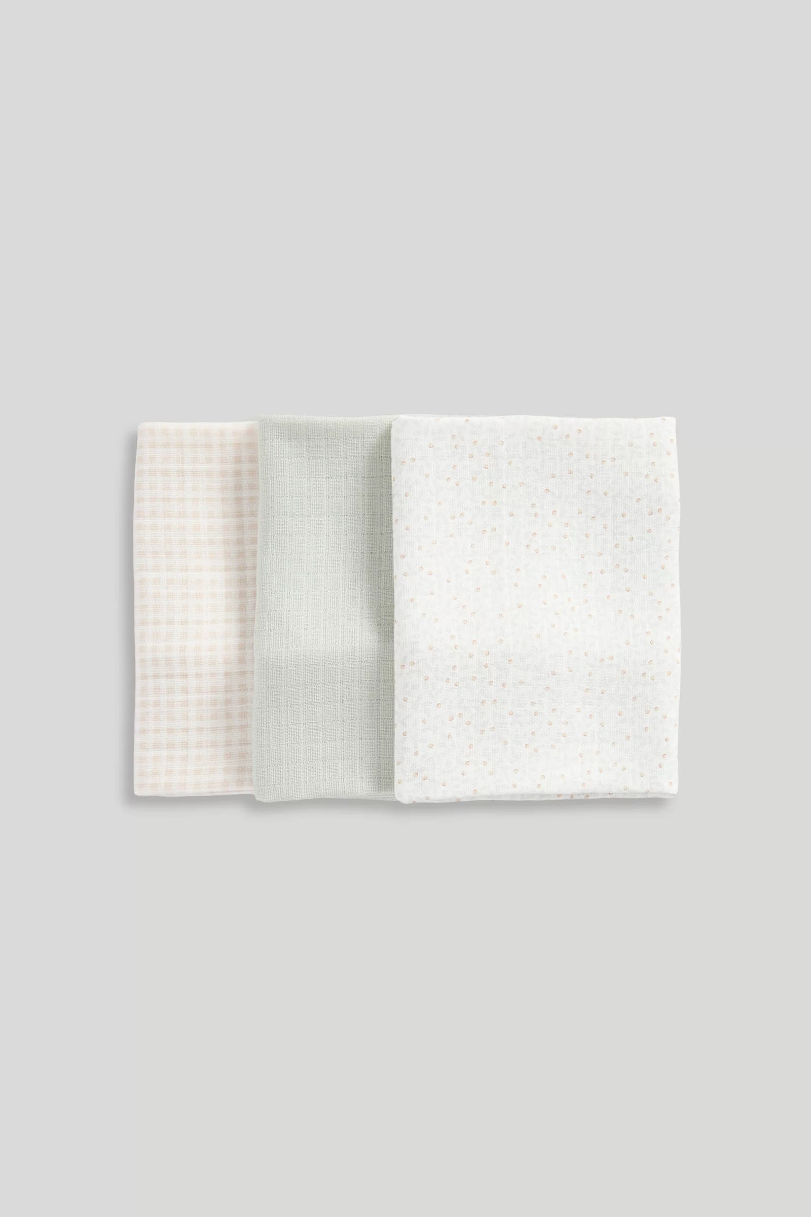 3 Pack Mothercare Muslin Cloths