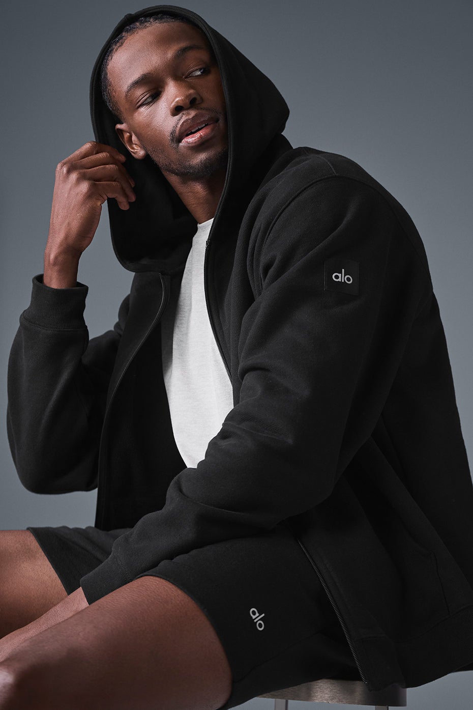Renown Heavy Weight Full Zip Hoodie - Unisex | Alo Yoga UAE