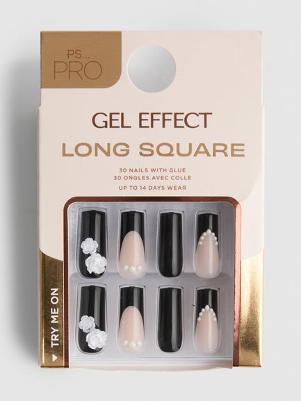 PS... Pro Long Square Gel Effect False Nails