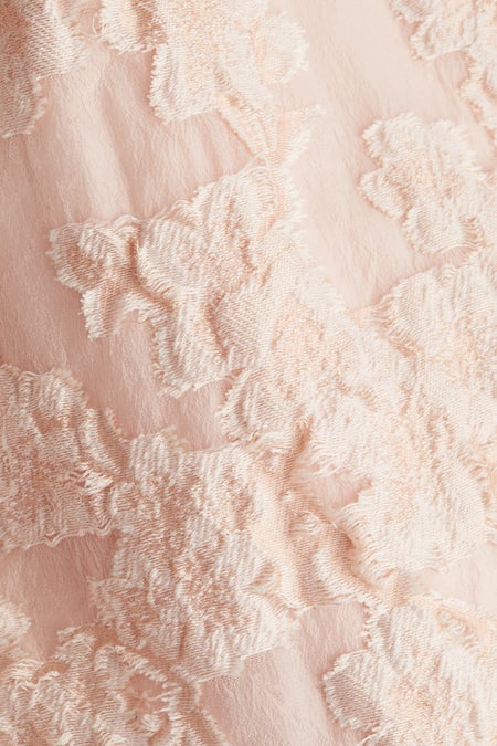 Long jacquard-weave skirt