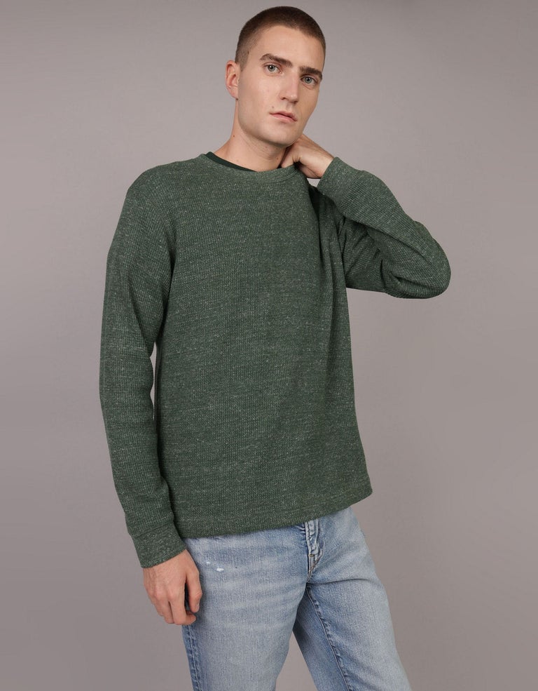 Ae Long-sleeve Thermal T-shirt American Eagle Kuwait