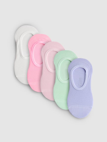5pk Active Invisible Socks