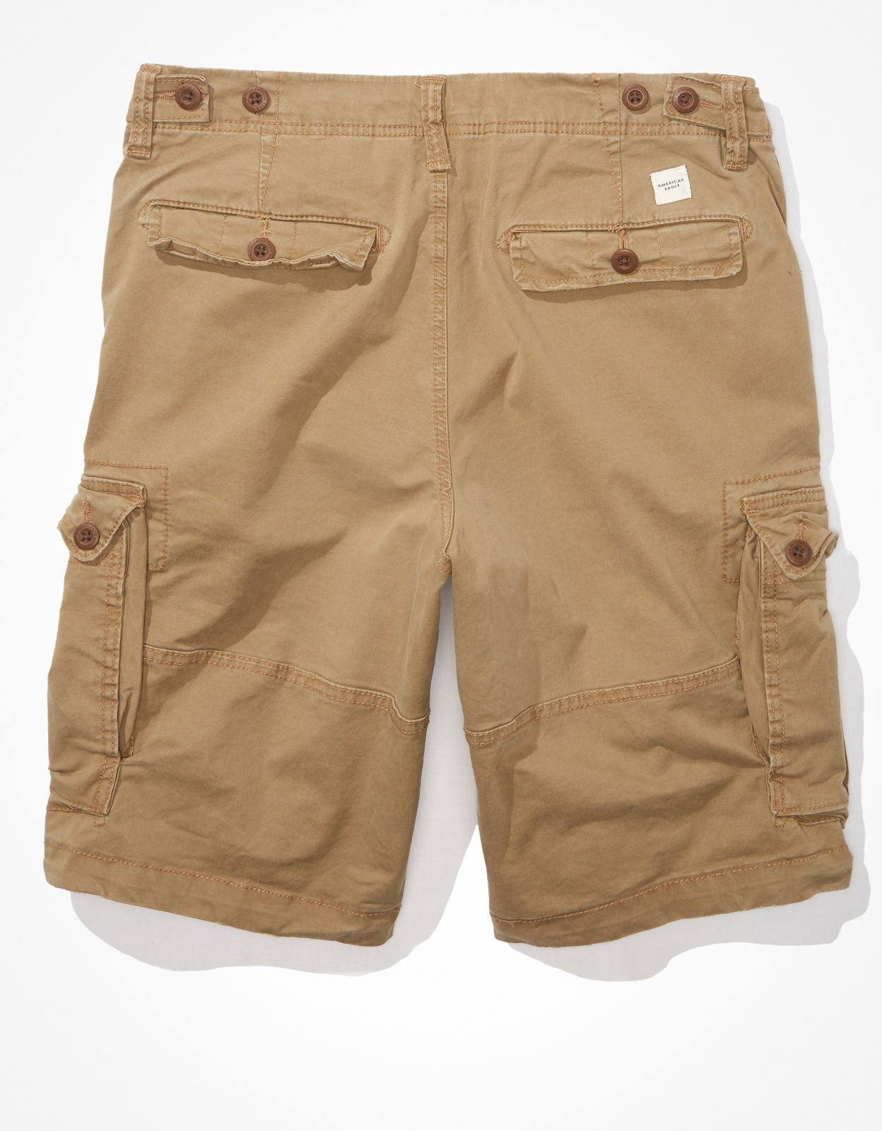 Shop AE Flex Lived In Longer Length Cargo Short online American Eagle Outfitters