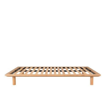 MUJI Wooden Bed Frame Double Oak 170x215cm UAE