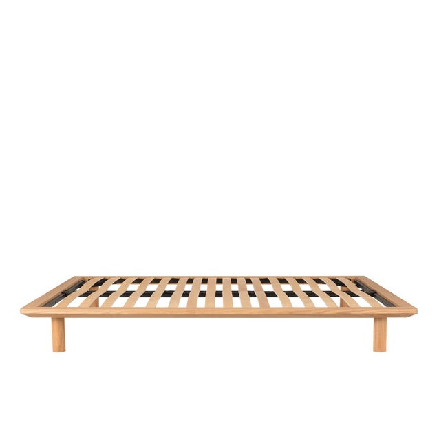 MUJI Wooden Bed Frame Double Oak 170x215cm UAE