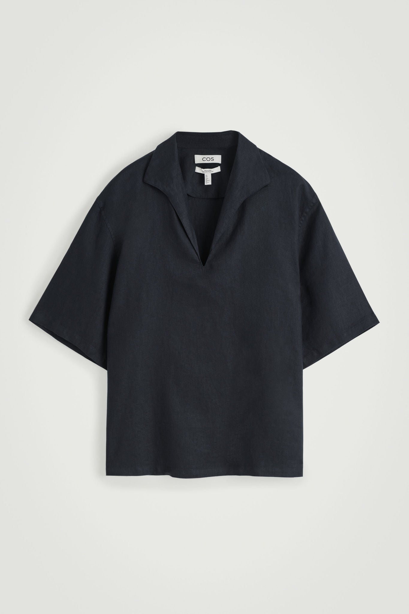 COS オープンカラーリネンシャツ opencollar linen shirt ànuke online store（アンヌーク） / Opencollar Linen