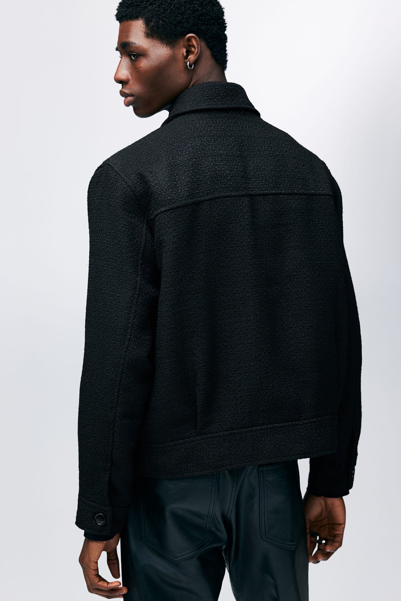 ｜LOOKAST｜ HANI TRIMMING WOOL TWEED JACKET_BLACK LOOKAST｜ HANI TRIMMING WOOL TWEED JACKET_BLACK Designer