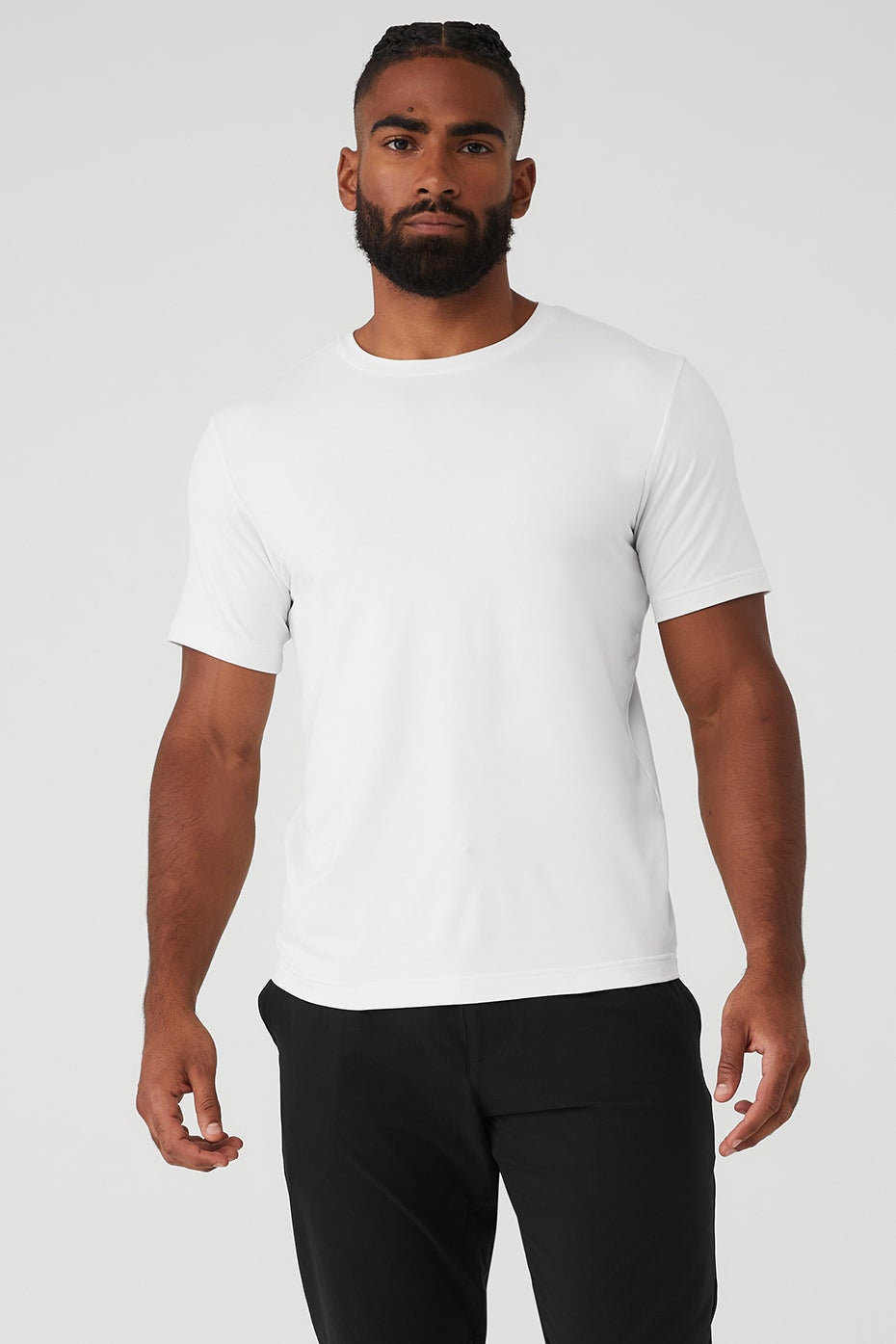 【送料無料】alo yoga Conquer Reform クルーネック半袖 Conquer Reform Crewneck Short Sleeve - Black | Alo Yoga