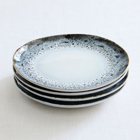 Reactive Stoneware Dinner Plates