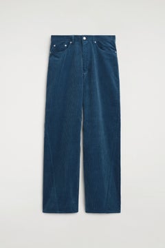 FACADE CORDUROY STRAIGHT-LEG JEANS — Blue medium 1