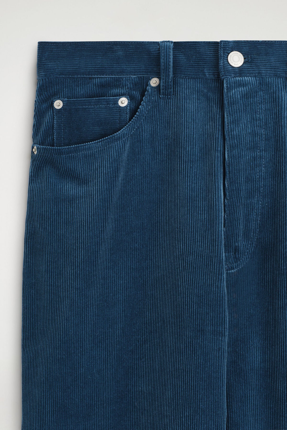 FACADE CORDUROY STRAIGHT-LEG JEANS — Blue medium