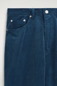 FACADE CORDUROY STRAIGHT-LEG JEANS — Blue medium 2