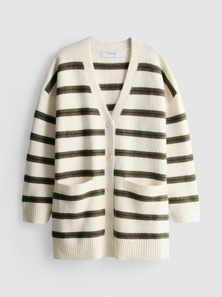 Striped Midi Cardigan