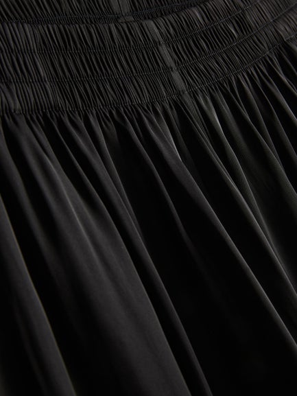 The Edit Satin Wide Leg Trousers
