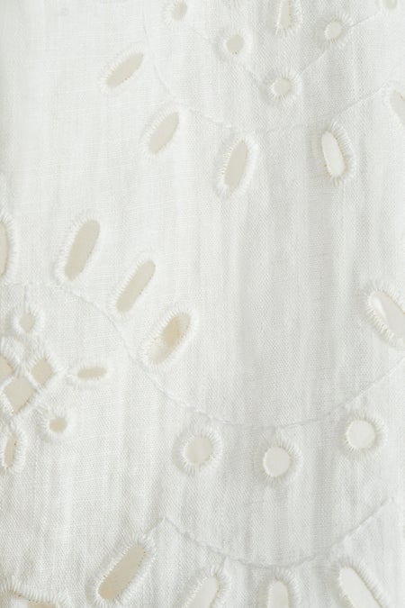 Broderie anglaise shirt dress