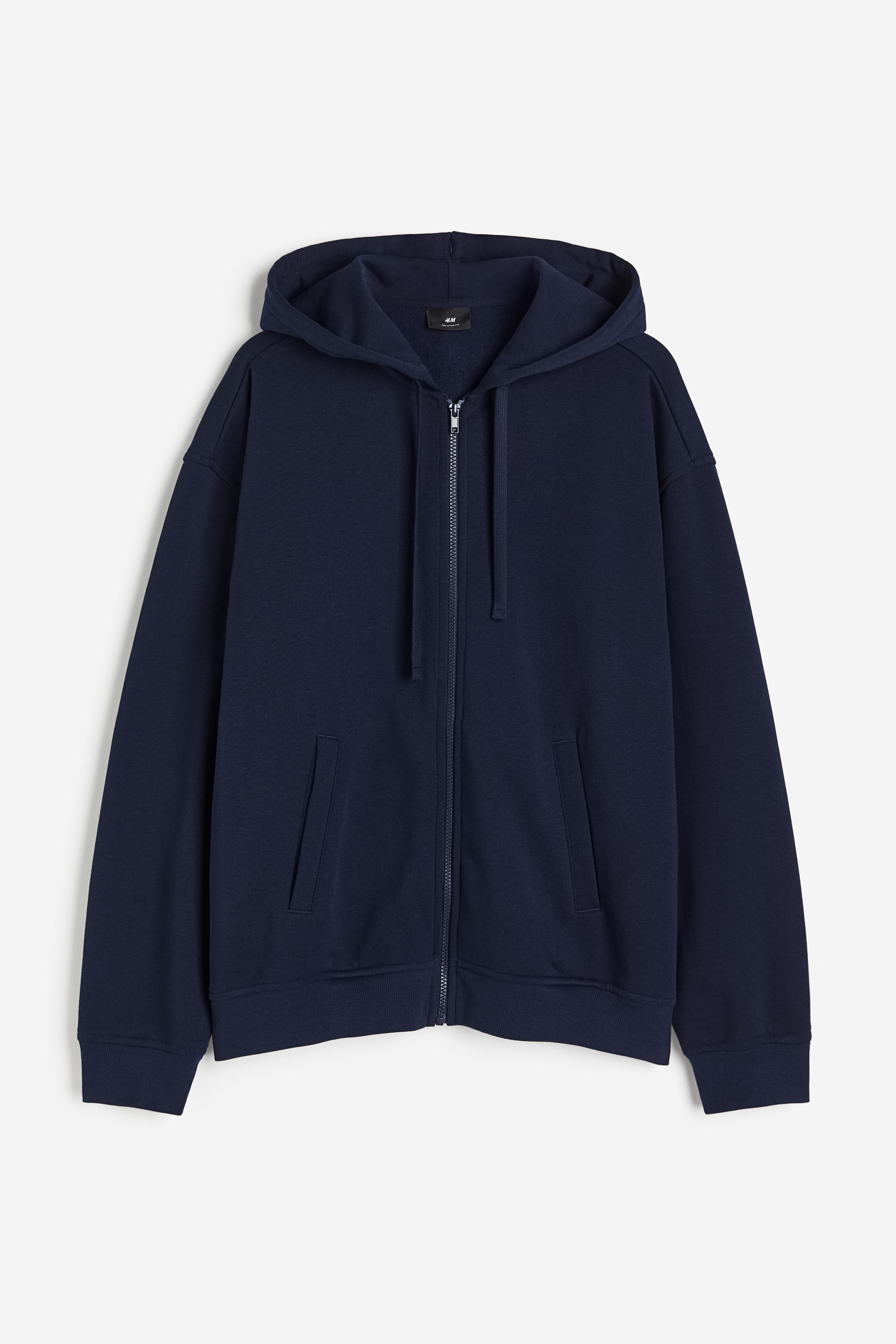 Relaxed Fit Zip through hoodie