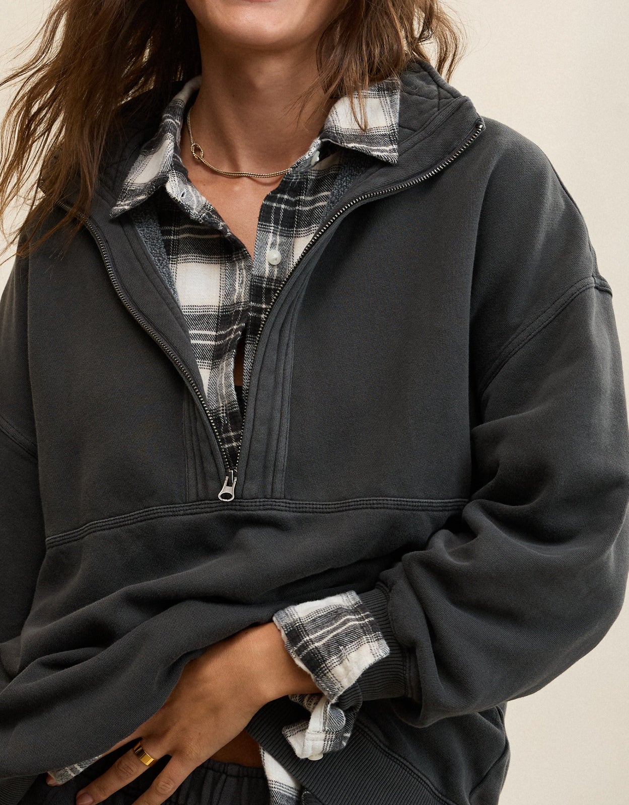 Aerie Quarter Zip Sweatshirt