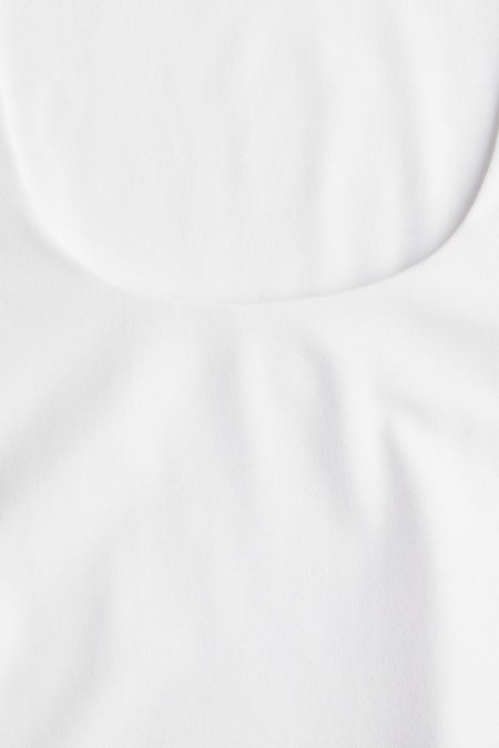 Square-neck top