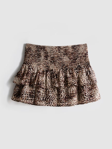 The Primark Scene | Leopard Ruffle Mini Skirt