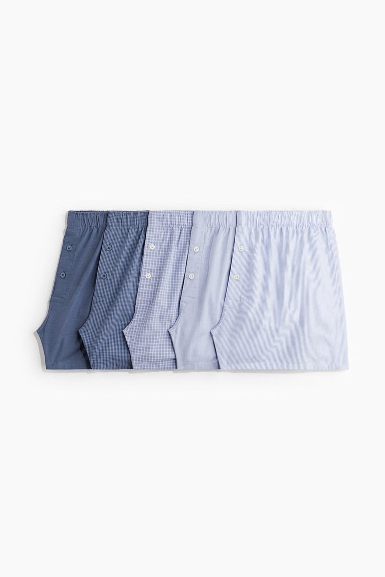 5-pack woven cotton boxer shorts