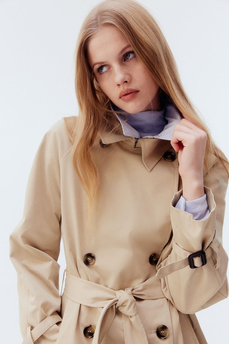 Twill Trench Beige Trench Coat H&m Trenchcoat H&m Twill