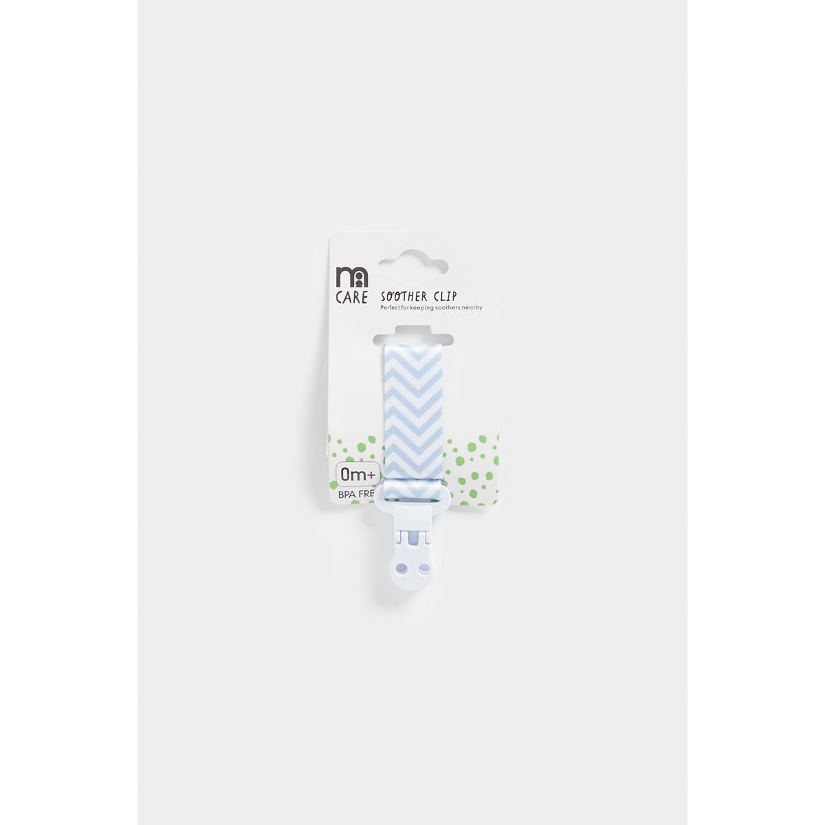 Mothercare Blue Chevron Soother Clip
