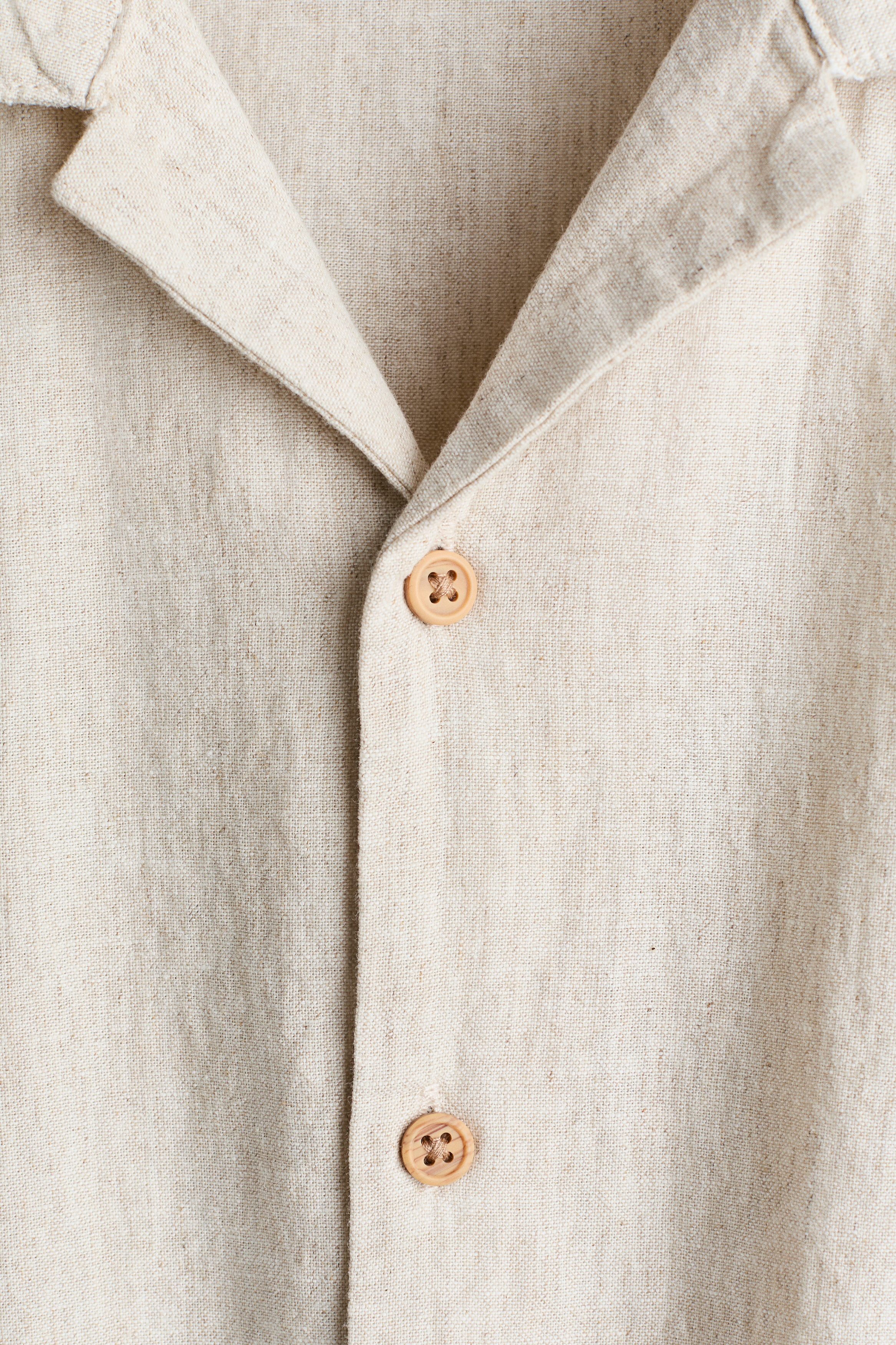 Linen-blend resort shirt
