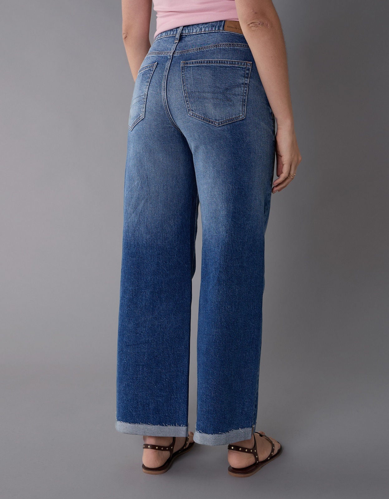 AMERI MEDI GRUNGE DENIM WIDE ROMPERS MEDI GRUNGE DENIM WIDE