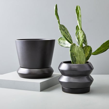 Totem Tabletop Planters - Black