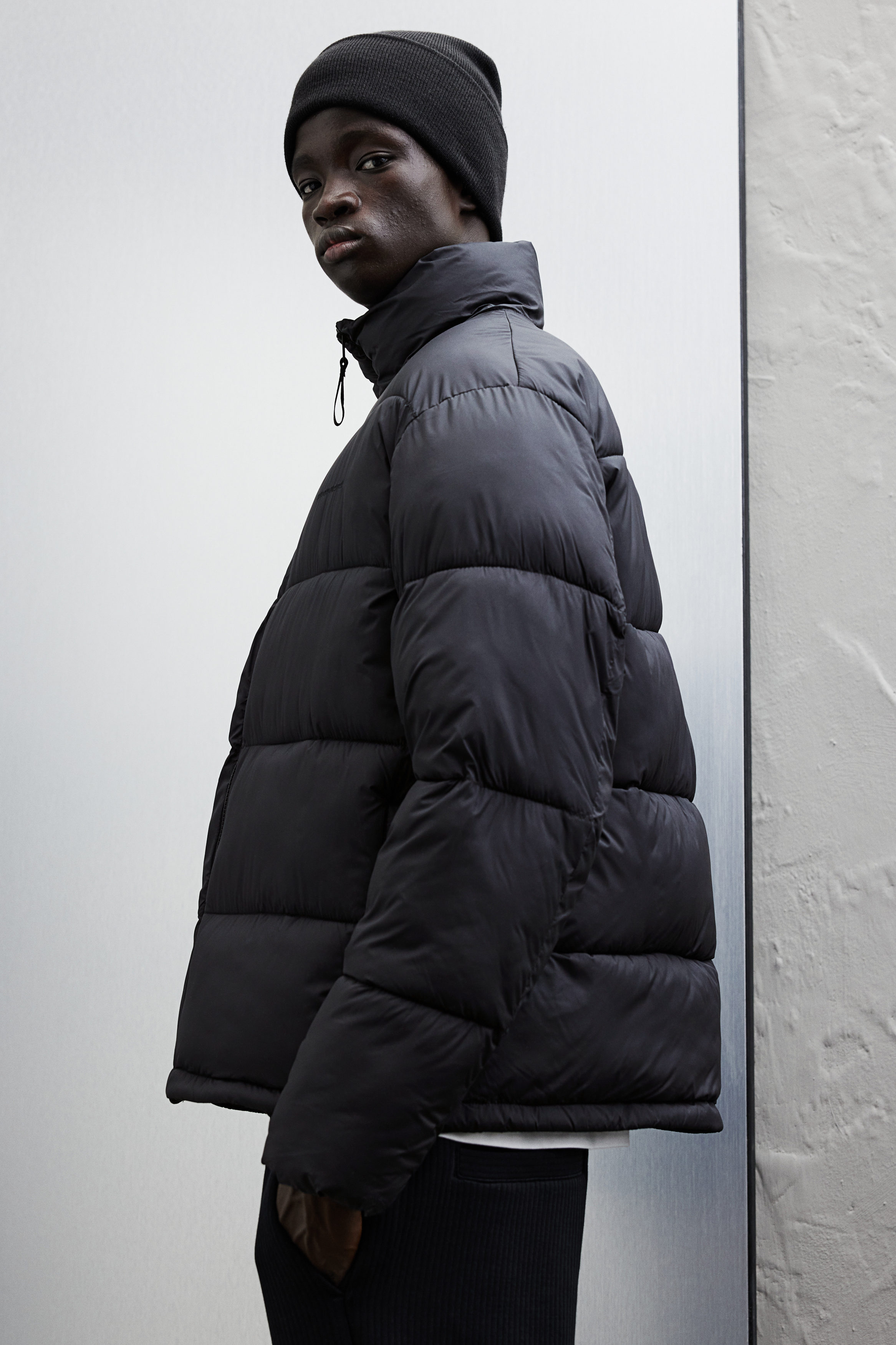 black puffer jacket for men
