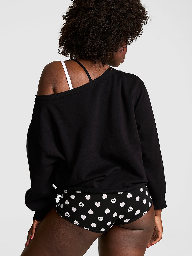 Campus Fleece™ Rib Off-The-Shoulder Sweatshirt