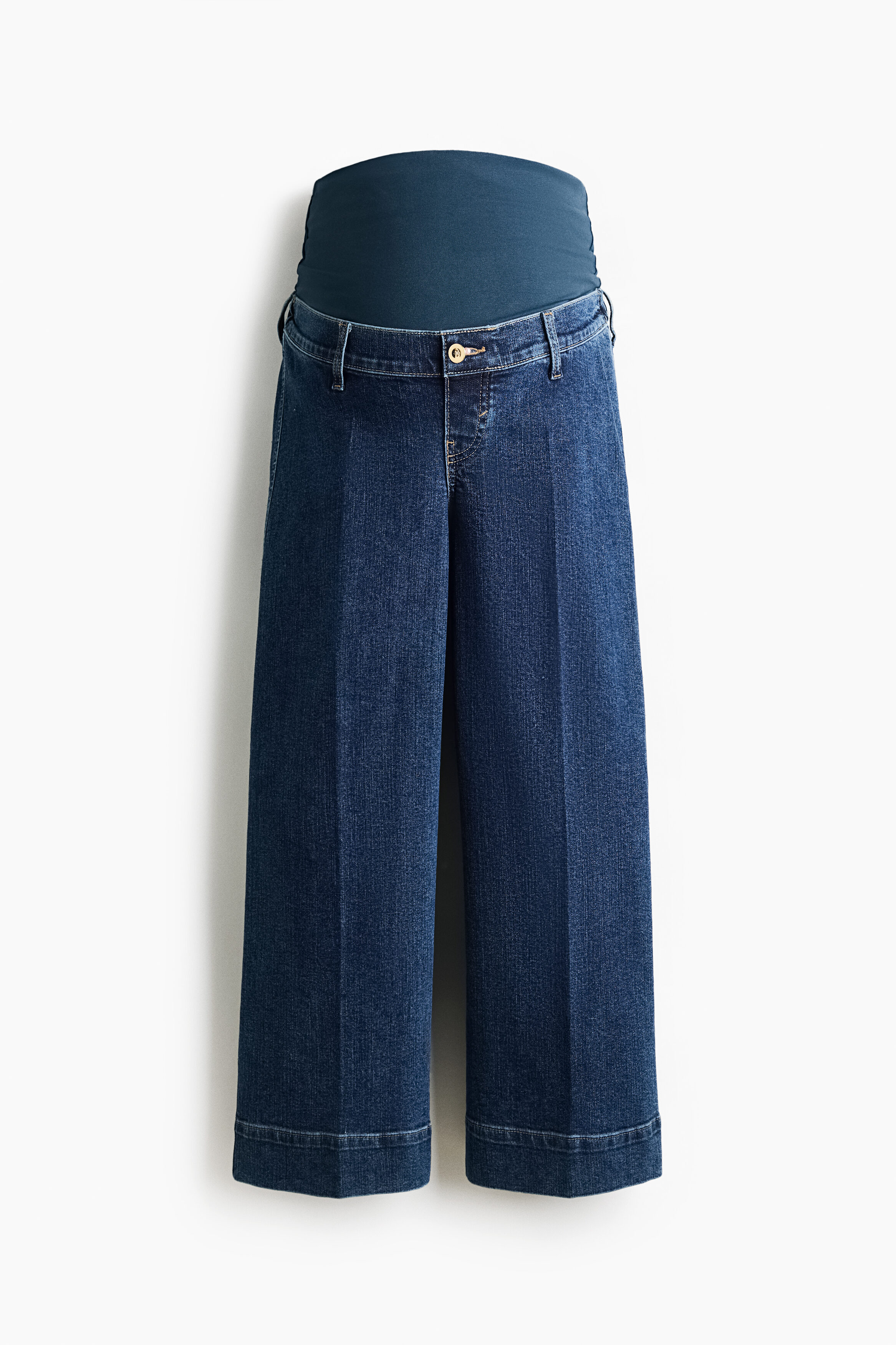 MAMA Wide High Waist Ankle Jeans