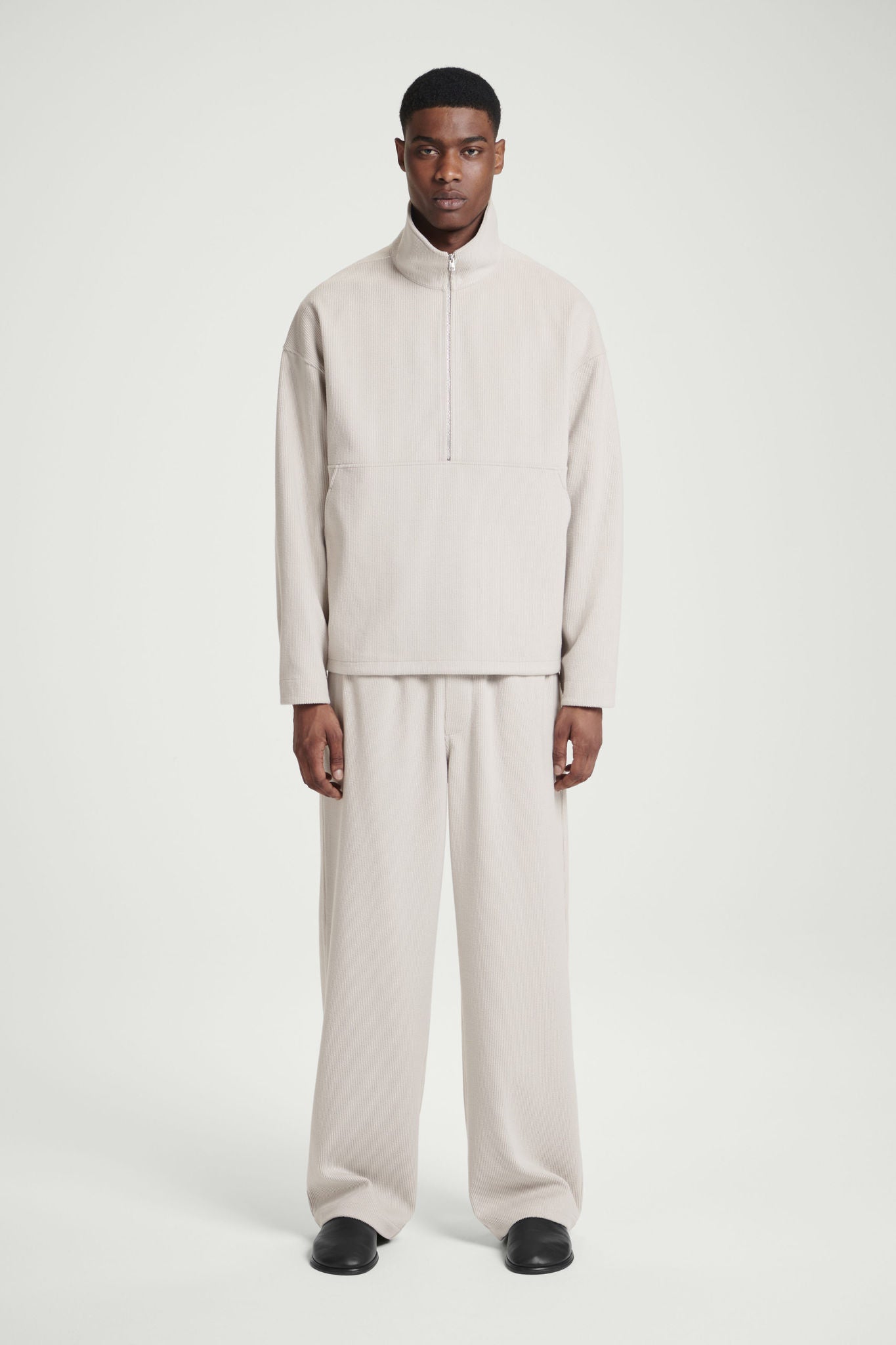 Corduroy-jersey Half-zip Sweatshirt | COS UAE