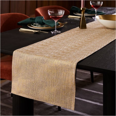 Metallic Foil Linens Runner