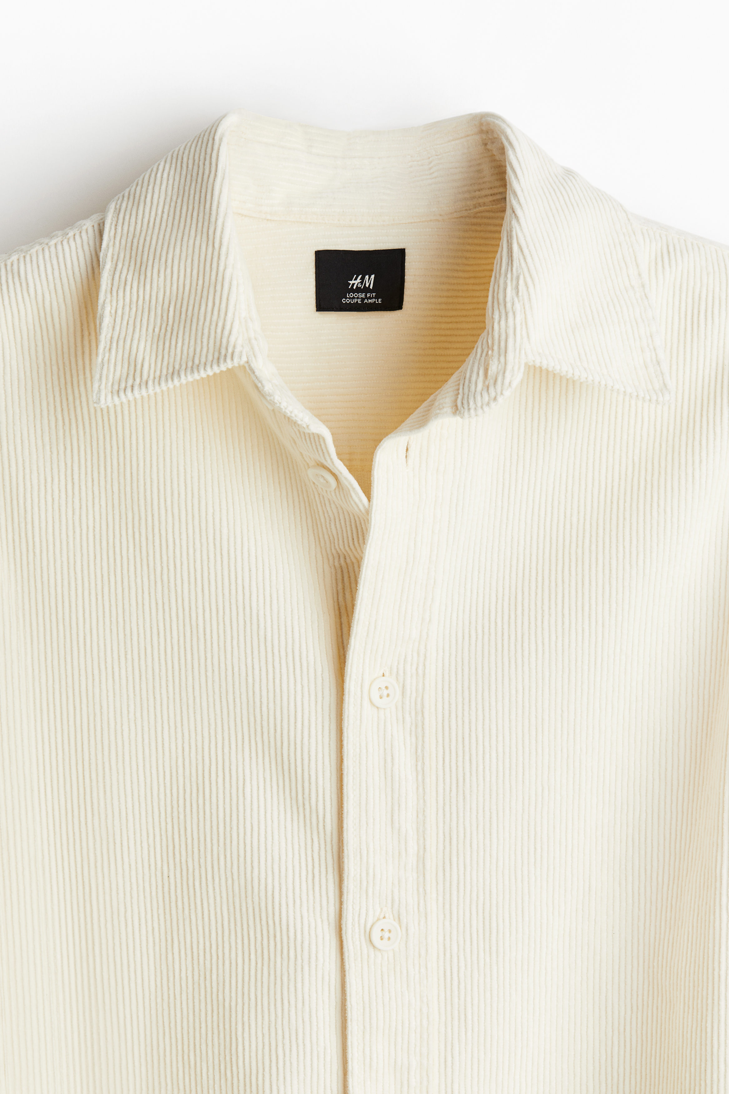 Loose Fit Corduroy Shirt H&M KSA