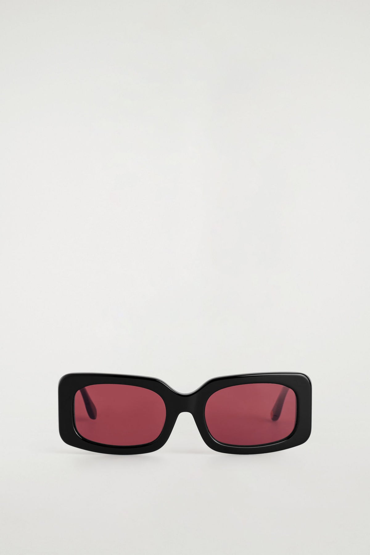 RECTANGULAR SUNGLASSES — Black dark