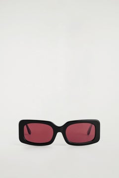 RECTANGULAR SUNGLASSES — Black dark 3