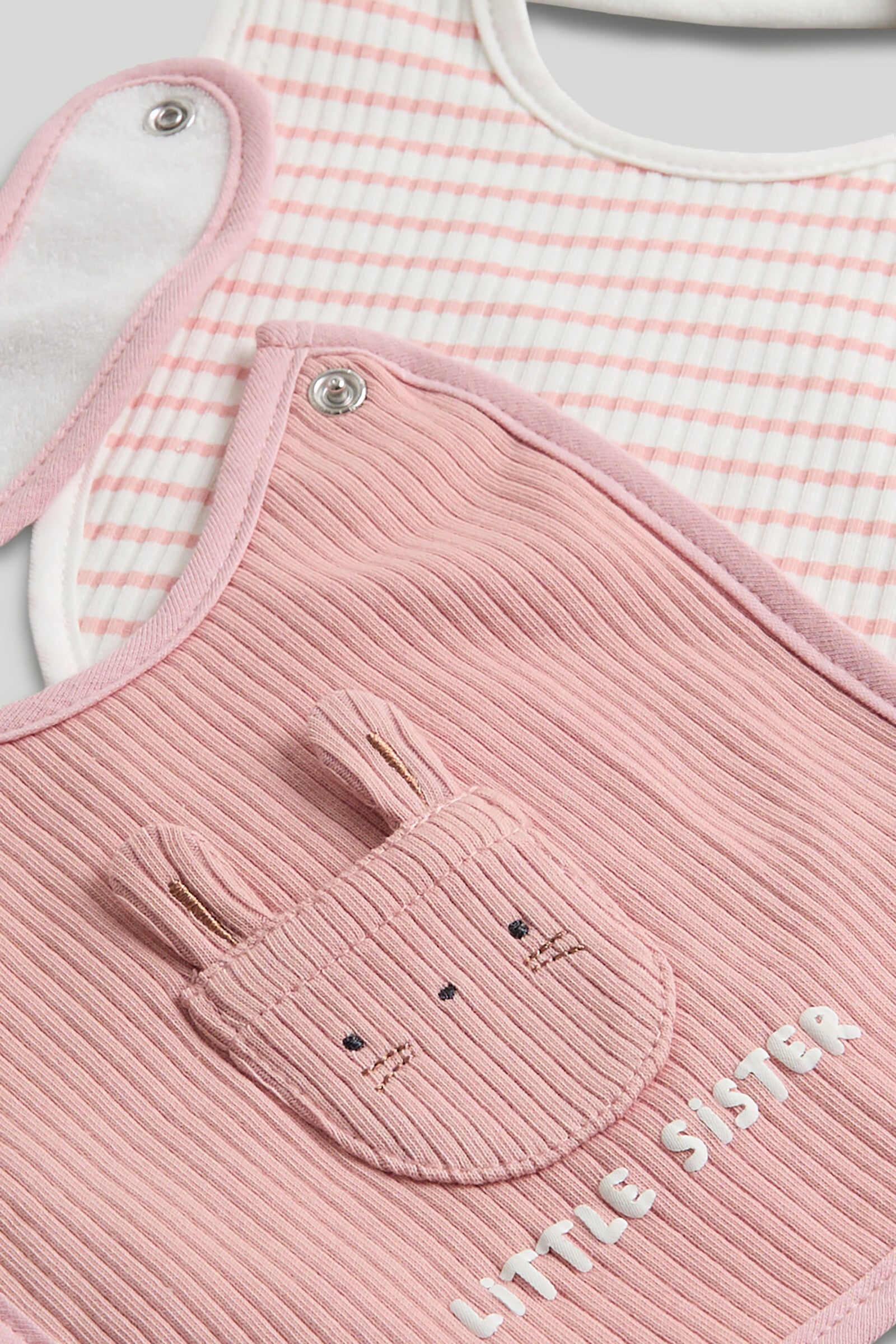 2 Pack Little Sister Newborn Bibs