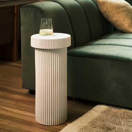 Fluted Drink Table (10") Fluted Drink Table (10")