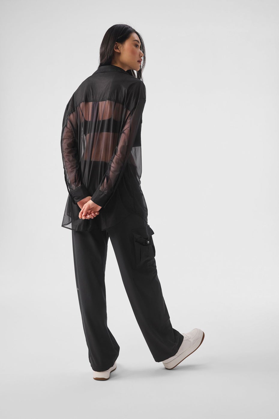 Sheer Effusion Button Down Long Sleeve | Alo Yoga UAE