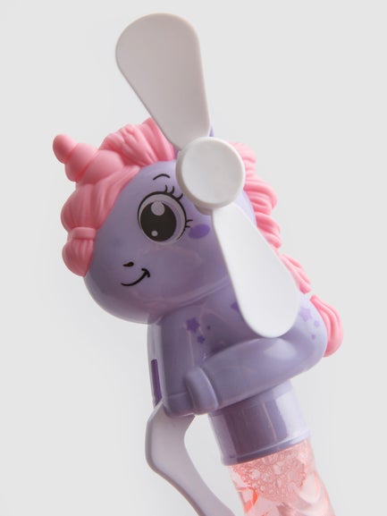 Unicorn Bubble Fan Toy